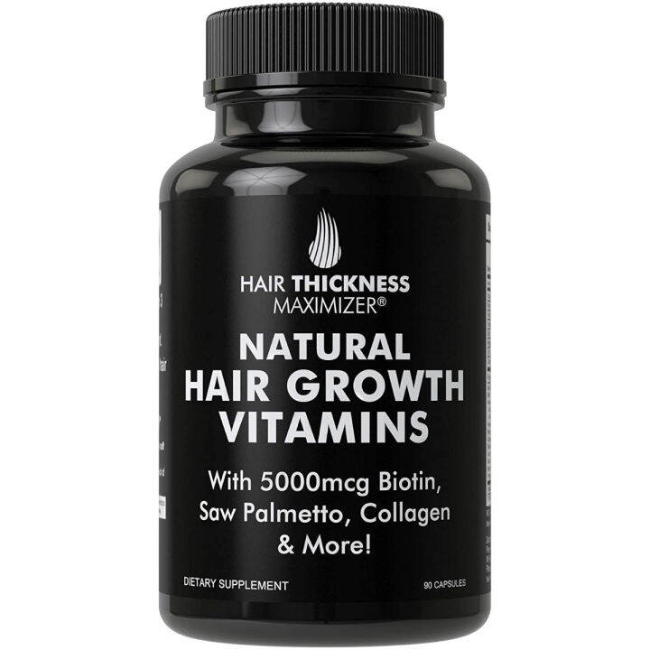 Natural Hair Growth Vitamins by Hair Thickness Maximizer Hair