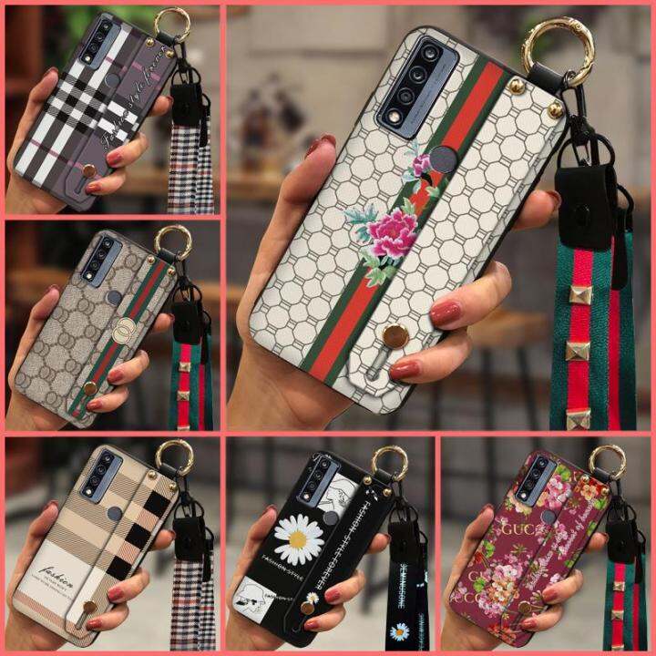 armor-case-phone-holder-phone-case-for-tcl-4x-5g-t601dl-new-waterproof-tpu-anti-knock-wristband-new-arrival-cartoon