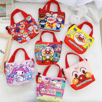 กระต่ายเด็กหญิงและเด็กชายการ์ตูนกระเป๋าสะพายเด็กผ้าใบ Anpanman Tote กระเป๋าเด็กอนุบาล Early Education Class การ์ตูนน่ารักของขวัญ Bag