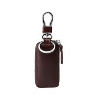 ✈✑ Universal leather car key bag leather car key bag leather men and women retro oil wax leather key bag key case key wallet