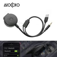 Atocoto อะแดปเตอร์เชื่อมต่อ Aux Usb 3.5มม. อะแดปเตอร์สายรับสัญญาณโมดูลบลูทูธสำหรับ Bmw Mini Cooper รถยนต์อินพุตเสียงแบบไร้สาย