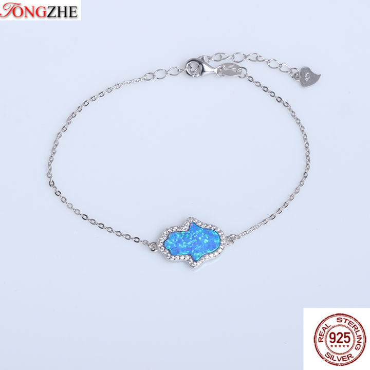 tongzhe-bracelets-woman-fashion-925-sterling-silver-jewelry-lucky-synthetic-opal-hamsa-hand-bracelet-men-pulseras