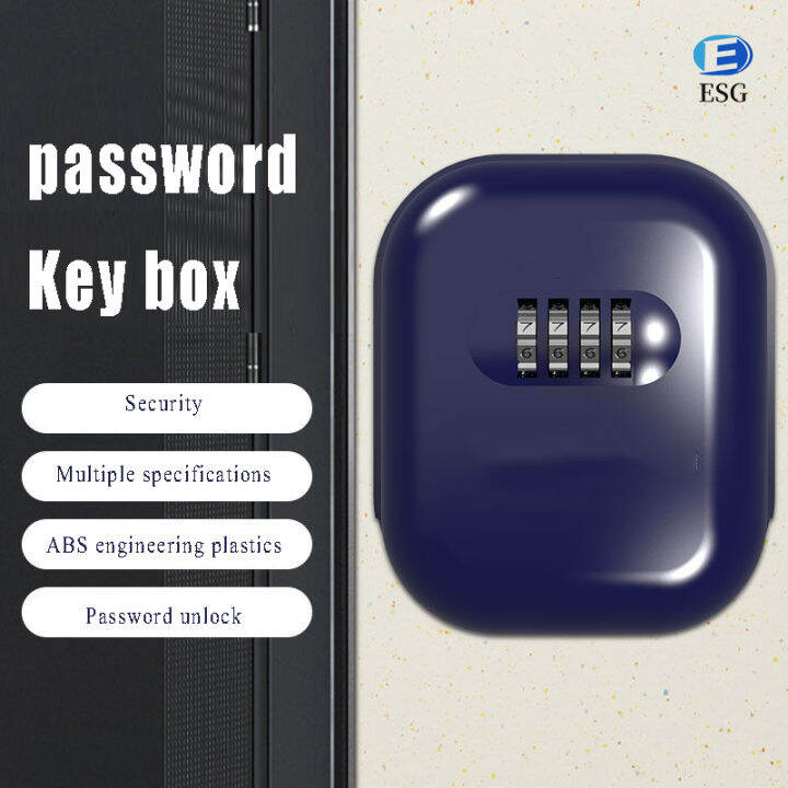 Outdoor Rustproof/Waterproof Wall Mounted Key Safe Box 4 Digit