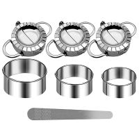 Ravioli Shaper Ravioli Cookie Cutters Dumpling Maker Stainless Steel Dumpling Ravioli Shaper Set for Making Ravioli