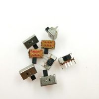 20pcs SK22D02 Handle length 5mm Toggle switch SK 22D02 6 pin 2P2T Horizontal double slide switch