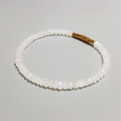 Lii Ji Real MoonstoneLabradorite Bracelet semiprecious stone Fashion Bracelet for Women or Men Drop Shipping