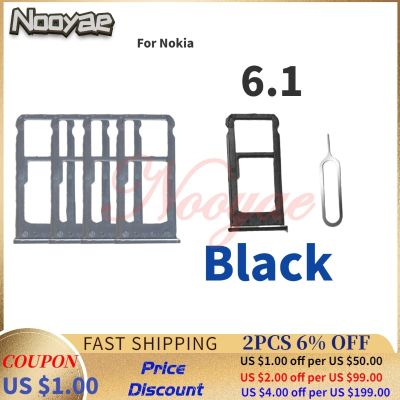 Nokia6.1 การเปลี่ยนที่ใส่ซิมการ์ดสําหรับ Nokia 6.1 Micro SD Card Slot Tray Socket Adapter + การติดตาม