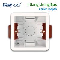 1 Gang Dry Lining Box For Gypsum Board Drywall Plasterboard 47mm Depth Wall Switch 86 Type BOX Wall Socket Embedded Cassette