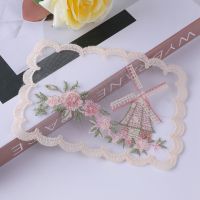 【CC】 1PC Dining Table Embroidery Placemat European Plate Anti-scald Coaster Deoration Picture