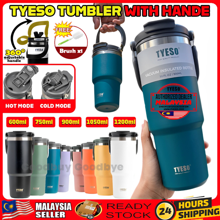 【AUTHORIZED DEALER】New Tyeso Tumbler With Handle Pemegang 600ml/750ml ...