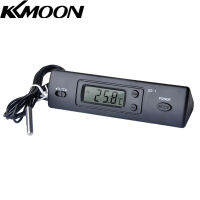 KKmoon Mini Ther-Mometer Electronic Digital Car Ther-Mometer Indoor Outdoor Multi-Function Ther-Mometer Time Temperature Display With Probe