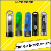 NITECORE TIKI Keychain Light 300Lumens USB Rechargeable Built-in battery Super Bright EDC Mini LED Flashlight Rechargeable  Flashlights