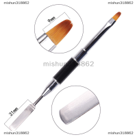 mishun318862 UV polygel POLY GEL Nail Art PEN Slice Brush แปรงแต่งหน้าแบบ dual-ended Slice Shape TOOL polish