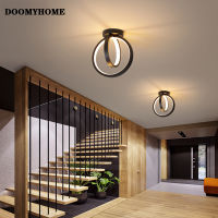 DOOMYHOME ที่ใส่สายไฟทรงกลมไฟโคมไฟระย้าสไตล์โมเดิร์น LED ห้องนั่งเล่นห้องทำงานห้องห้องนอนทางเดินในร่มโคมไฟแสงโคมระย้า