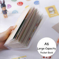 DUKEEN 40แผ่น A6ช่องใส่บัตรหนังสือขนาดใหญ่ Organizer Memo/ตั๋วเงิน/ตั๋ว/สติกเกอร์กระเป๋าผู้ถือเครื่องเขียน