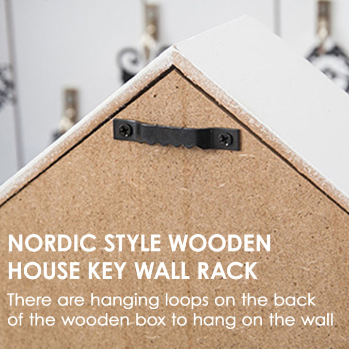nordic-สไตล์บ้านไม้-key-ติดผนังกล่องเก็บเครื่องประดับ-home-entrance-ชั้นเก็บของกล่องกุญแจ