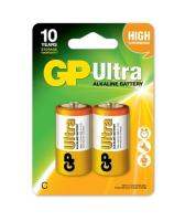 ถ่าน GP Ultra ALKALINE BATTERY รุ่น 14AU-2U2 Size C 1.5V (LR14) แพ็ค 2ก้อน (แท้ศูนย์)