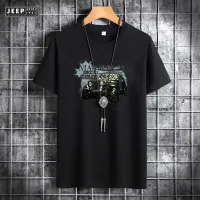 [JEEP SPIRIT 1941 ESTD Solid color short-sleeved T-shirt new round collar T-shirt good cotton good fabric color does not fade shirt clothes,JEEP SPIRIT 1941 ESTD Solid color short-sleeved T-shirt new round collar T-shirt good cotton good fabric color does not fade shirt clothes,]