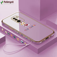 [ฟรีสายคล้อง] สำหรับ Xiaomi F1เซลล์ Pocophone เคสโทรศัพท์เซลล์การ์ตูนน่ารักอุลตร้าแมนขอบสี่เหลี่ยมรูปแบบปลอกชุบเคสโทรศัพท์หรูหราชุบเคสโทรศัพท์นิ่ม