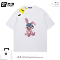 Mbny เสื้อยืดแขนสั้นการ์ตูนรูปกระต่ายแฟชั่นสำหรับผู้ชายและผู้หญิงเสื้อคู่เสื้อยืดลำลองหลวมมาใหม่สำหรับฤดูร้อน