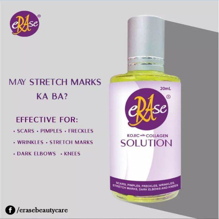 ♝ERASE Solution Kojic Roll 7ml20ml Scar Remover Lazada PH