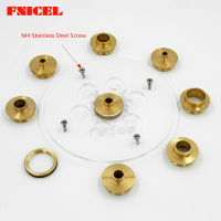 FNICEL 10ชิ้นทองเหลืองเราเตอร์แทรกแผ่นคู่มือ Bushings ฐานกลมแผ่นด้านล่างสำหรับงานไม้ตัดเครื่องเราเตอร์ตาราง