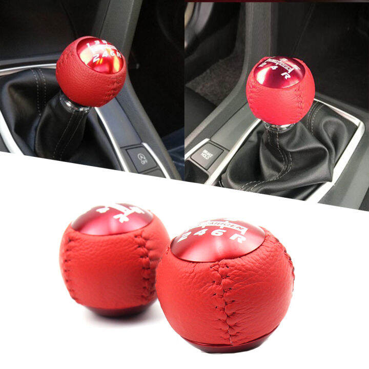 Mugen Shift Knob 5 Speed M10 x 1.5 Racing Leather Gear Shift Knob For