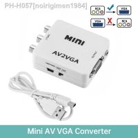 1080P Mini Video Convertor RCA AV to VGA Video Converter Conversor with 3.5mm Audio AV2VGA / CVBS Audio to PC HD Computer to TV