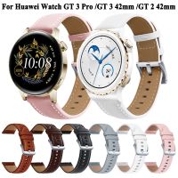 20mm Leather Watchband For Huawei Watch GT 3 2 GT2 42mm GT3 Pro 43mm Strap Replacement Smartwatch Girl Women Wristband Bracelet