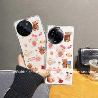 เคสโทรศัพท์ Realme11 4G 5G Phone Case เคส Realme11Pro + C51 C53 C55 NFC น่ารักทันสมัยเคสการ์ตูนเฮลโลคิตตี้ซิลิโคนนิ่ม Realme 11 Pro Plus 4G 5G C30s 2023 C30