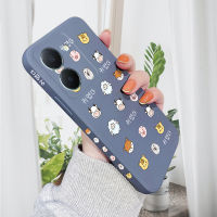 เคส PMP สำหรับ Vivo Y36 Vivo Y36 5G เคส Hp VIVO Y36 Y36 5G น่ารักสัตว์ที่สง่างามวัวแกะอวาตาร์เคสโทรศัพท์ผู้หญิงรูปแบบขอบสี่เหลี่ยมของเหลวปลอกซิลิโคนเคสป้องกันทนแรงกระแทกกล้องคลุมทั้งหมด