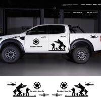 Doordash Pickup Car Stickers Body Door Side Decals For Mitsubishi L200 Triton Nissan Navara Graphics Vinyl Auto Car Decor Cover