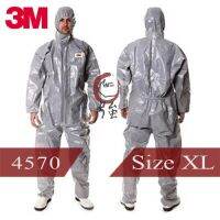 POF ผ้าใบ 3M รุ่น 4570 ขนาด Coverall ชุดป้องกันสารเคมี Type 3/4/5/6 ซักได้/นำกลับมาใช้ใหม่ได้ (3MCA4570) ผ้าใบกันแดด  ผ้าใบกันฝน