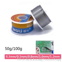 0.3mm 0.5mm 0.8mm 1.0mm 1.2mm 50g 100g Soldering Tin Wire Tin Melt Rosin Core Solder Soldering Wire Roll No-clean FLUX 2.0