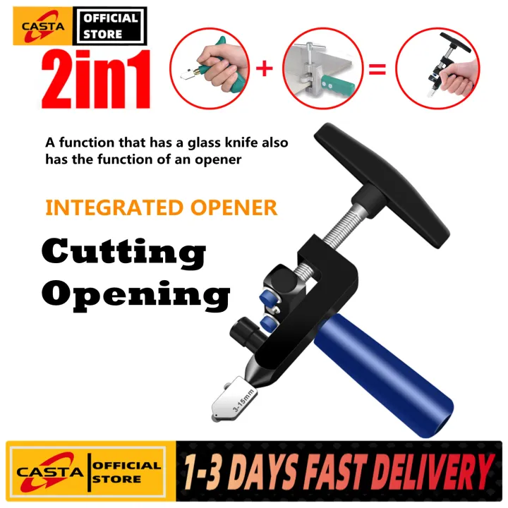 【COD + local seller】Professional Easy Glide Glass Tile Cutter 2 In 1