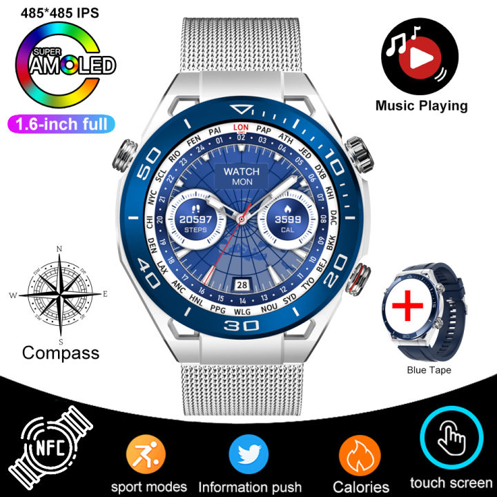 p-luxury-2023ใหม่-nfc-ecg-ppg-btcall-เข็มทิศเครื่องเล่นเพลงท้องถิ่น-smartwatch-สำหรับนาฬิกา-ios-android-นาฬิกาผู้ชาย-pk-dt-sk4