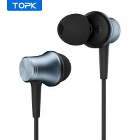 TOPK F38 หูหูฟัง ลดเสียงรบกวนเบสหนักเหมาะสำหรับประเภทอินเอียร์ 3.5mm หูฟังสำหรับเล่นเกม