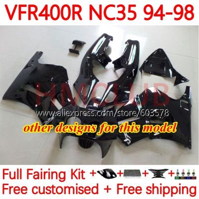 สำหรับ Honda VFR400R rvf 400 VFR400 RR CC V4 1994 1996 1997 NC35 94 95 97 98 fairing 134No 99สีฟ้ามันวาว