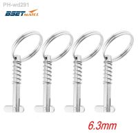 4PCS 6.3mm Marine Grade 316 Stainless Steel Quick Release Pin for Boat Bimini Top Deck Hinge Marine hardware Boat