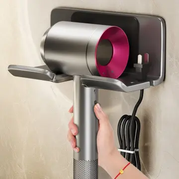 Wall Mounted Hair Dryer Holder For Dyson Hair Dryer Stand Bathroom