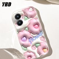 เคสโทรศัพท์มีลายคลื่น YBD สำหรับ Vivo Y22 Y22S Y76S Y76 5G Y55 5G 2022 IQOO Z6 4G T1 4G ลายต้นกระบองเพชรน่ารักและกระต่ายวัสดุซิลิโคนกล้องปกป้องเต็มรูปแบบ