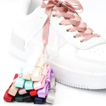 Pink satin shoe on sale laces