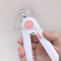 SH.Thai มีไฟ LED ใช้สำหรับตัดเล็บสุนัขหรือแมว กรรไกรตัดเล็บสัตว์เลี้ยง LED pet nail scissors