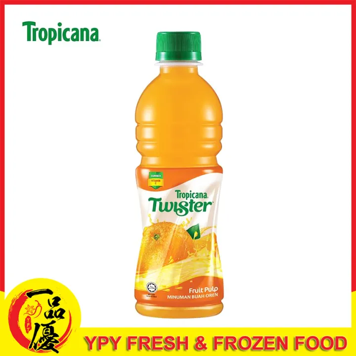 Ypy 】 Ready Stock Tropicana Twister Orange Fruit Drink Fruit Pulp 1 Bottle X 355ml 橙汁 Orange 0613