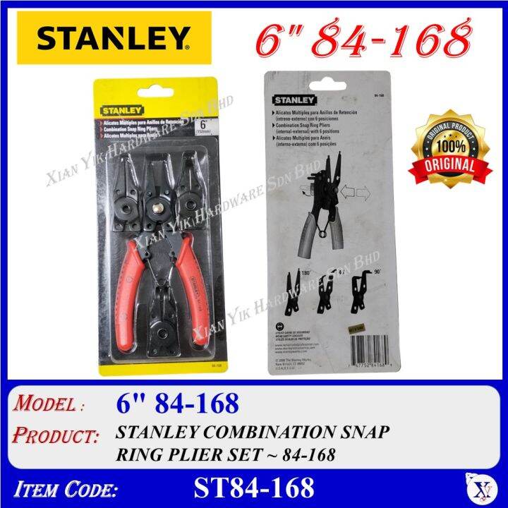 ST84168 (6" 84168) STANLEY COMBINATION SNAP RING PLIER SET Lazada