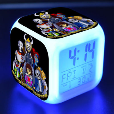 【Worth-Buy】 Undertale นาฬิกาปลุกรูปการ์ตูนของเล่นเด็ก Led นาฬิกาปลุกดิจิตอล Reloj Despertador โต๊ะไฟปลุกอิเล็กทรอนิกส์ Reveil Wekker