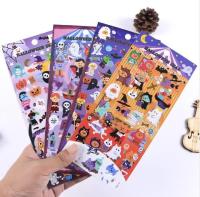 2023 Halloween Flat Self-Adhesive PVC Stickers Childrens Cartoon Party Window Decoration Stickers Mobile Phone Stickers 【OCT】