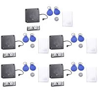 5X Smart Electronic RFID Cabinet Lock No Hole Easy Installation Furniture Locker Wardrobe Shoe Cabinet Drawer Door Lock