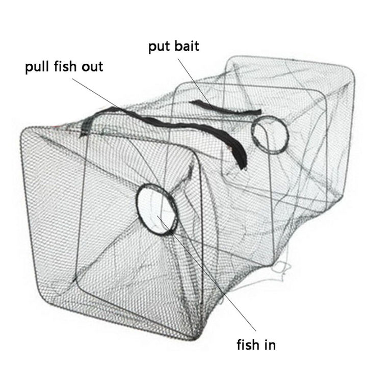 woola-ตาข่ายดักปลา-peralatan-pancing-ปูกุ้งกั้งกุ้งกุลาดำแบบพับได้