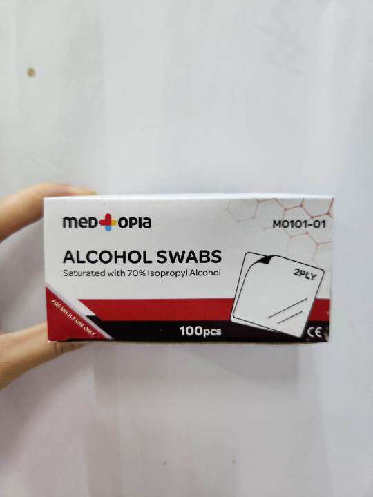 Medtopia Alcohol Swabs Sterile Alcohol Pad 100pcs Lazada 6637